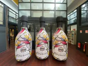 Bouteille gonflable grande distribution bouteille gonflable champagne dubois 4 bouteilles gonflables champagne demi-sec Dubois