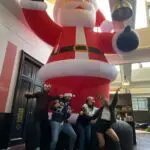 père noël gonflable géant