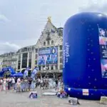 mur d'escalade gonflable decathlon lille