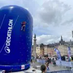 mur d'escalade gonflable decathlon lille