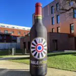 bouteille gonflable table ronde