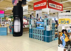 PLV gonflable magasin et centre commercial sodastream machine gonflable sodastream