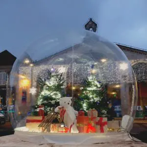 Bulle transparente marché de Noël bulle courtenay 3m50 bulle gonflable Courtenay