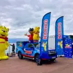 mascotte gonflable haribo