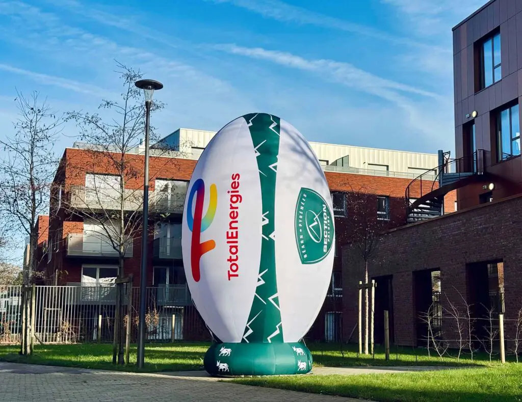 ballon de rugby gonflable section paloise