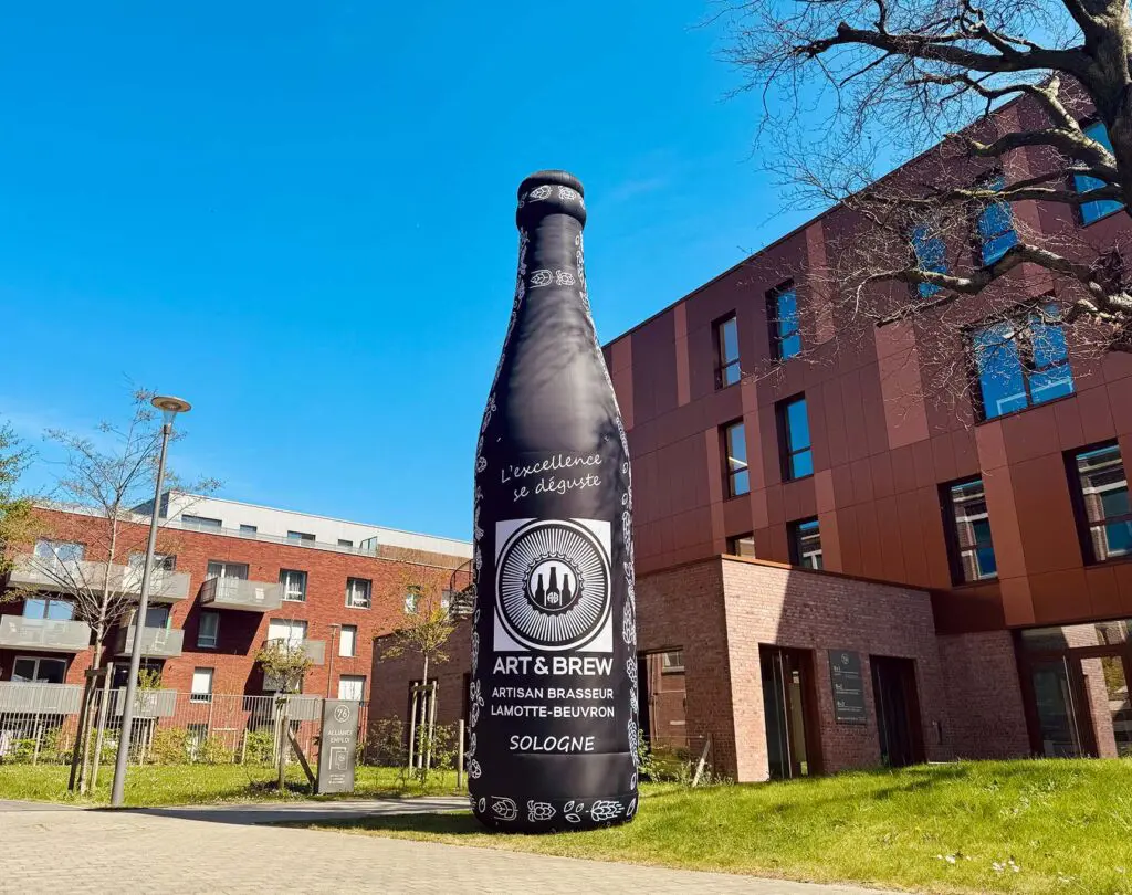 bouteille biere gonflable art brew