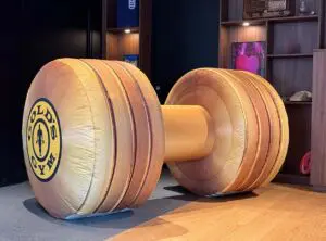 haltère gonflable golds gym