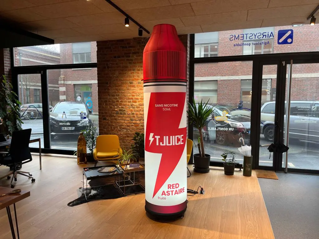 packaging gonflable t juice