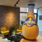 bouteille gonflable orangina