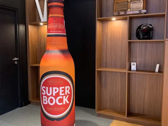 bouteille gonflable super bock