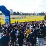 arche gonflable mars bleu