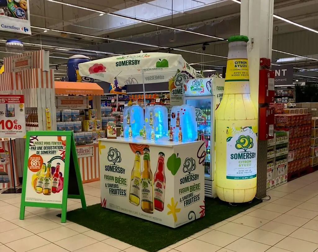 bouteille gonflable somersby