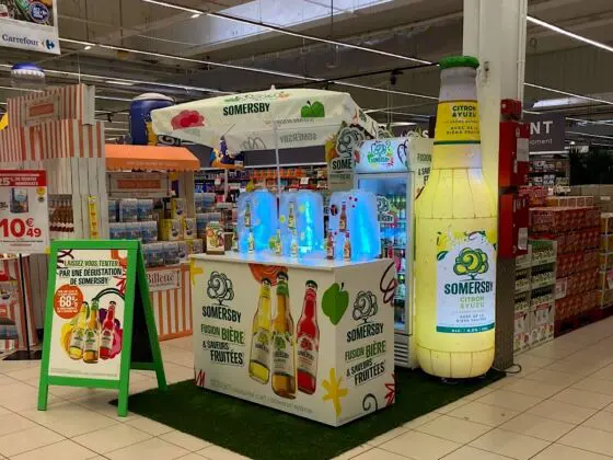 bouteille gonflable somersby