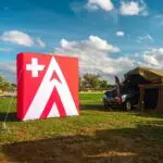 mur gonflable swisskings