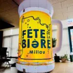 chope de biere gonflable fete de la biere