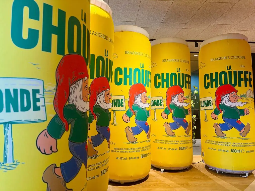 canettes gonflables chouffe