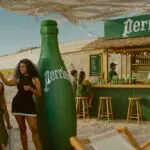 bouteille gonflable perrier