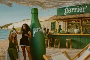 bouteille gonflable perrier