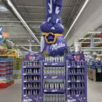 lapin gonflable milka