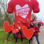 maillot gonflable coureurs du coeur mecenat chirurgie cardiaque