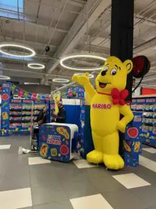 mascotte gonflable haribo