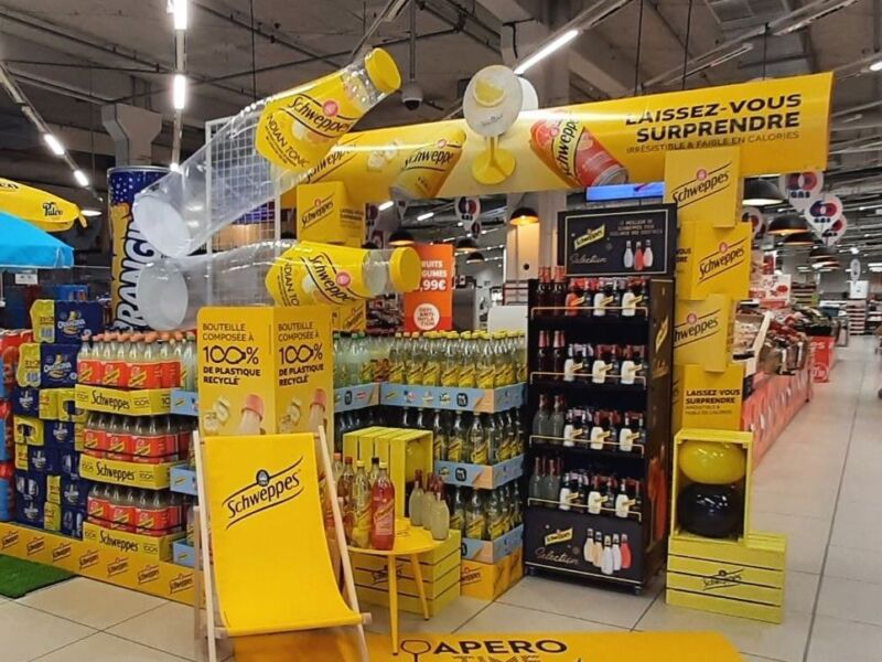 bouteille gonflable schweppes