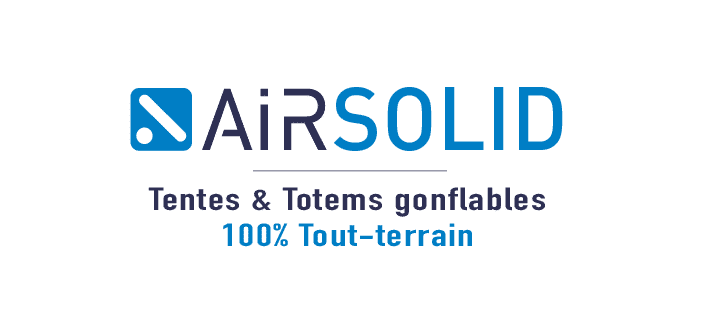 Logo AIRSOLID : tentes gonflables, totems gonflables - Fabricant de PLV gonflables