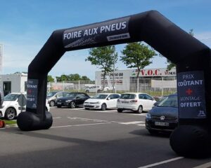 Arche gonflable publicitaire Bridgestone : arches gonflables publicitaires