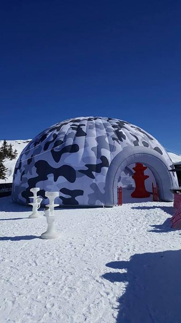 AIRSYSTEMS - Spécialiste Structures gonflables : Stand gonflable igloo Avoriaz