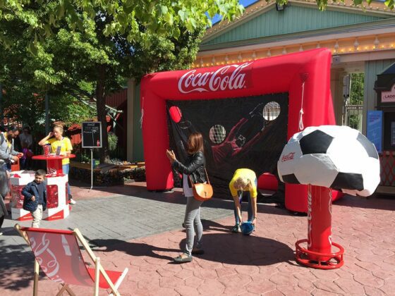AIRSYSTEMS AIRSTYLE Coca Cola But de foot gonflable 3.50x2.45m 1