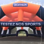 Terrain de sport gonflable : stand gonflable géant : Stands gonflables publicitaires - Decathlon