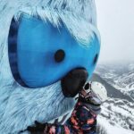 yéti gonflable géant : mascotte gonflable