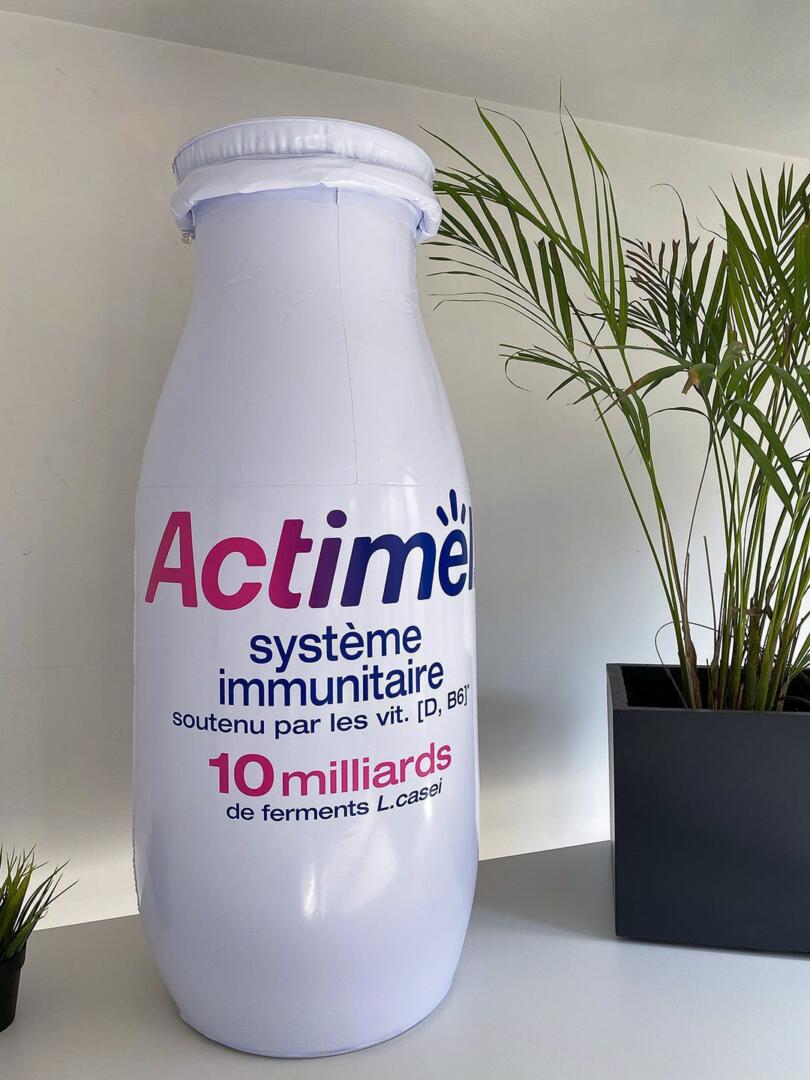 Bouteille gonflable Actimel