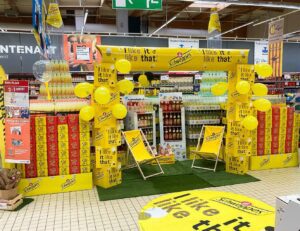 PLV gonflable - Bouteille gonflable Schweppes
