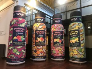 PLV bouteilles gonflables WAX