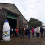 PLV gonflables : bouteille gonflable de lait Juste & Vendéen