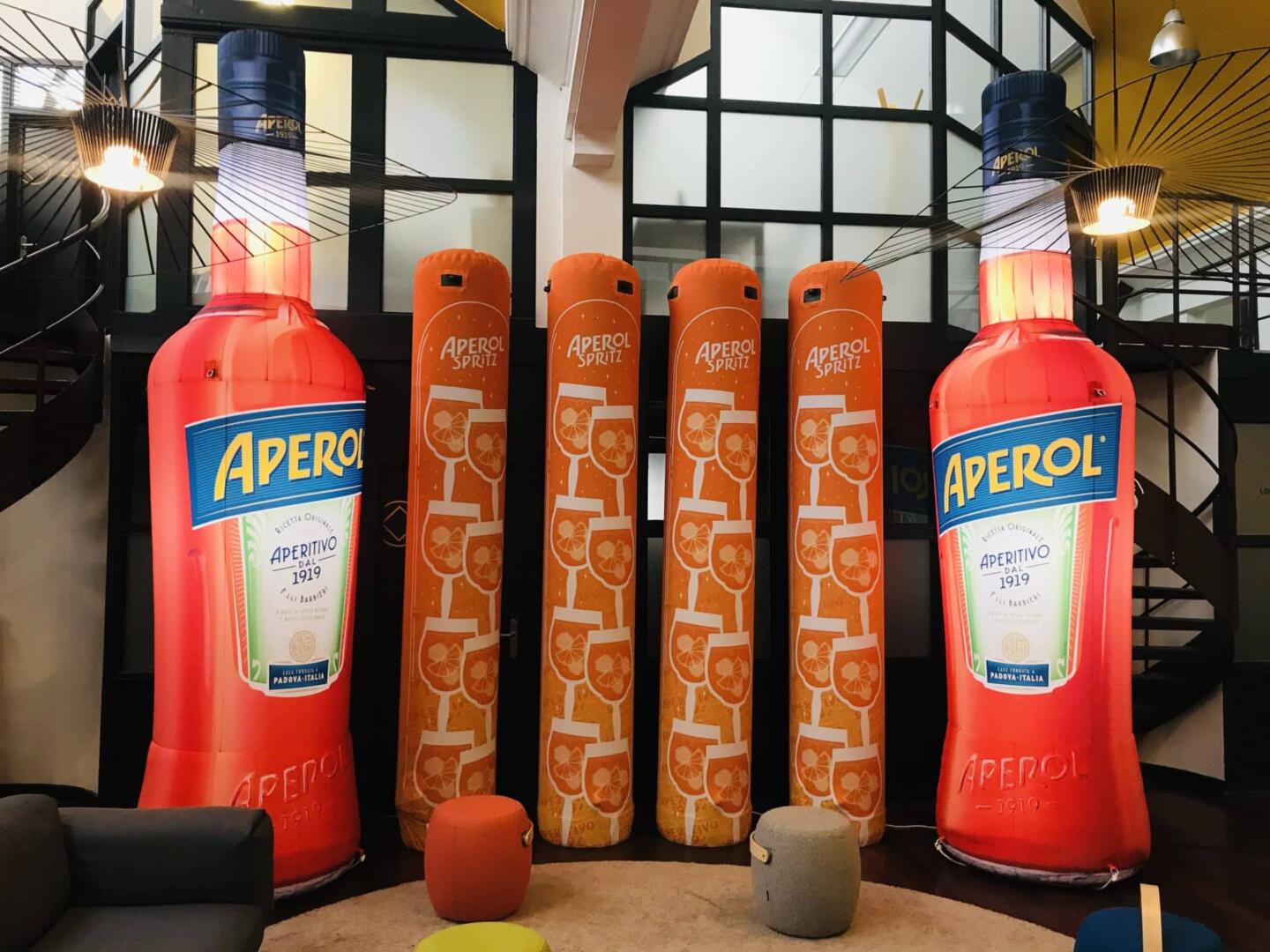 Bouteille gonflable Aperol Spritz