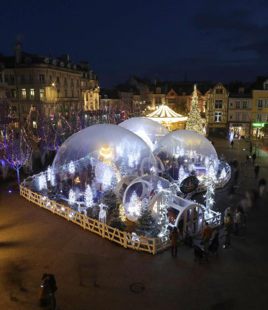 Sphères et bulles gonflables transparentes - Bulles gonflables géantes Ville de Troyes