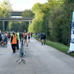 Totems gonflables : totem gonflable - colonne gonflable Marathon Seine Eure