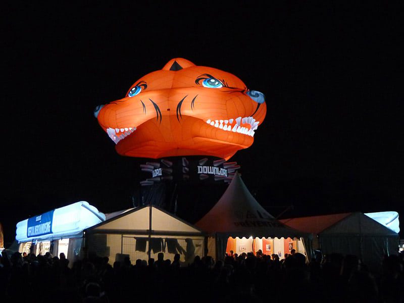 mascotte gonflable evenement festival
