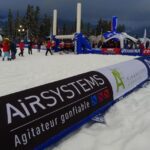 Tour de terrain de rugby gonflable Tournoi des 6 Stations : structures sportives gonflables