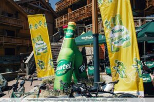 Bouteilles gonflables tourtel twist tour de france