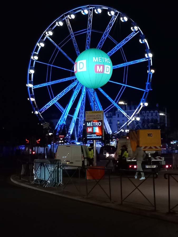 ballons gonflables sur mât keolis