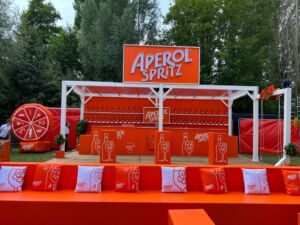 cible gonflable aperol