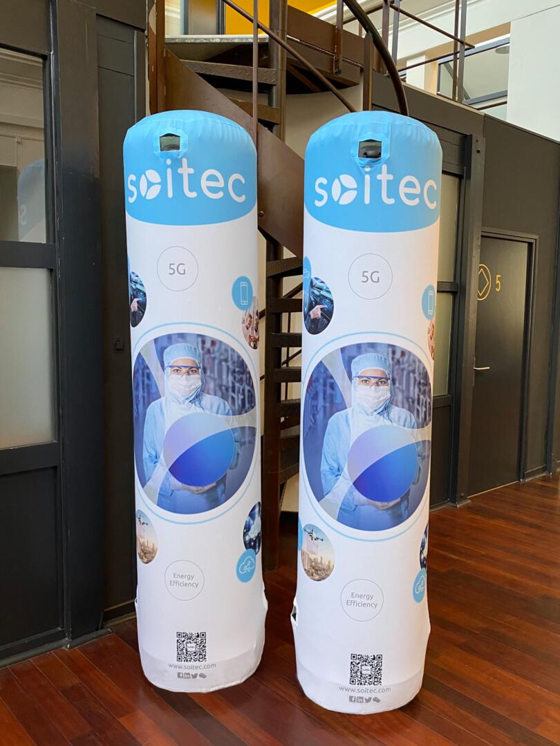 Totem gonflable Soitec