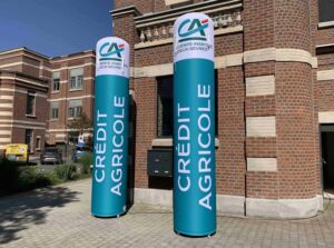totem gonflable crédit agricole