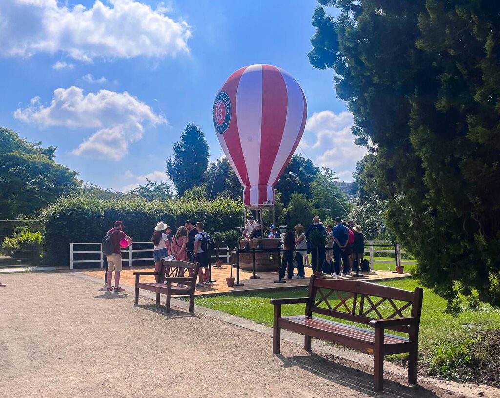 Montgolfière gonflable Roland Garros