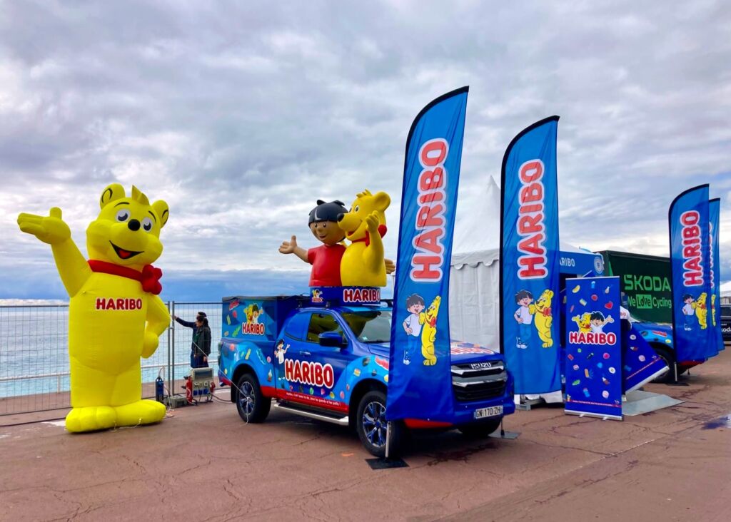 mascotte gonflable haribo