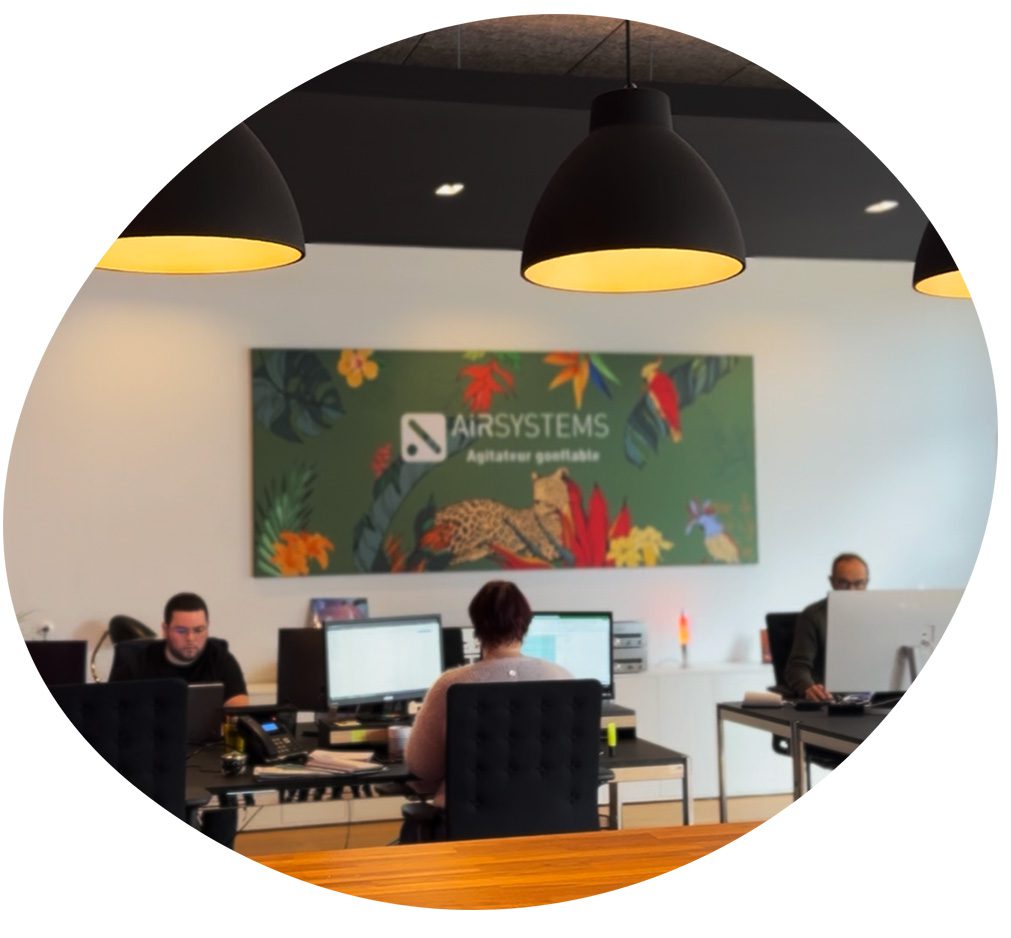 Devenir Agitateur gonflable AIRSYSTEMS Agitateur gonflable bureaux 3 bureaux lille airsystems