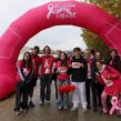 arche gonflable ronde ruban rose